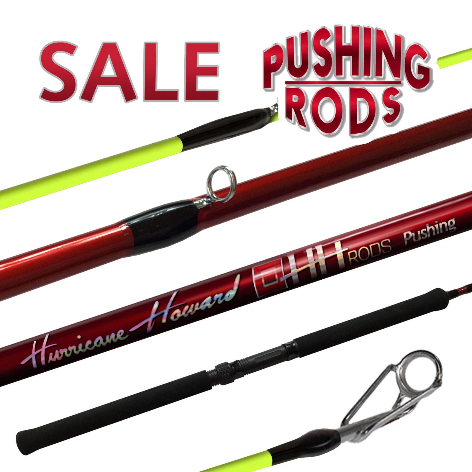 Hurricane Pushing Pole 16 Ft HH Rods and Reels